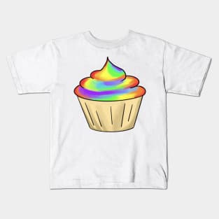 vanilla rainbow cupcake Kids T-Shirt